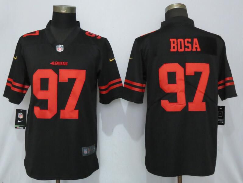 Men San Francisco 49ers 97 Bosa Black Nike Vapor Untouchable Limited Player NFL Jerseys